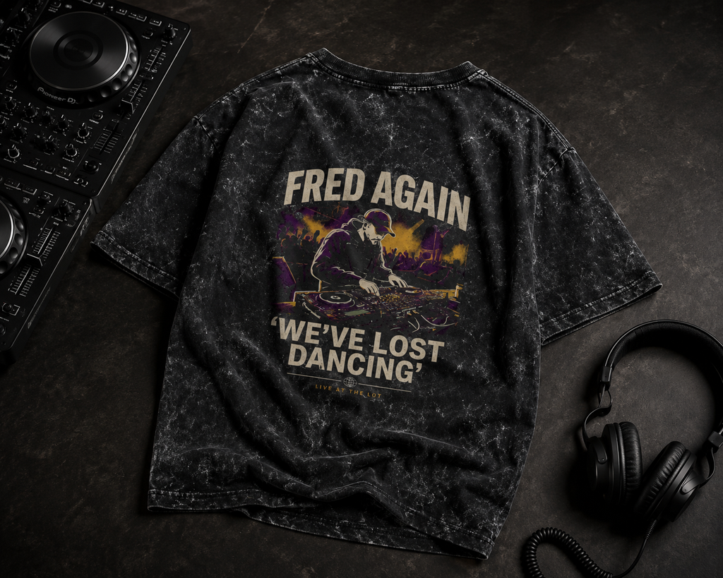 Fred Again Acid Washed Oversized Tee