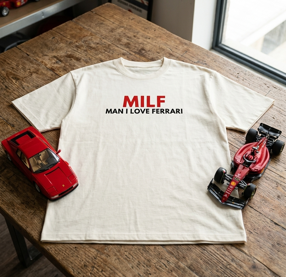 Man I Love Ferrari Oversized Tee