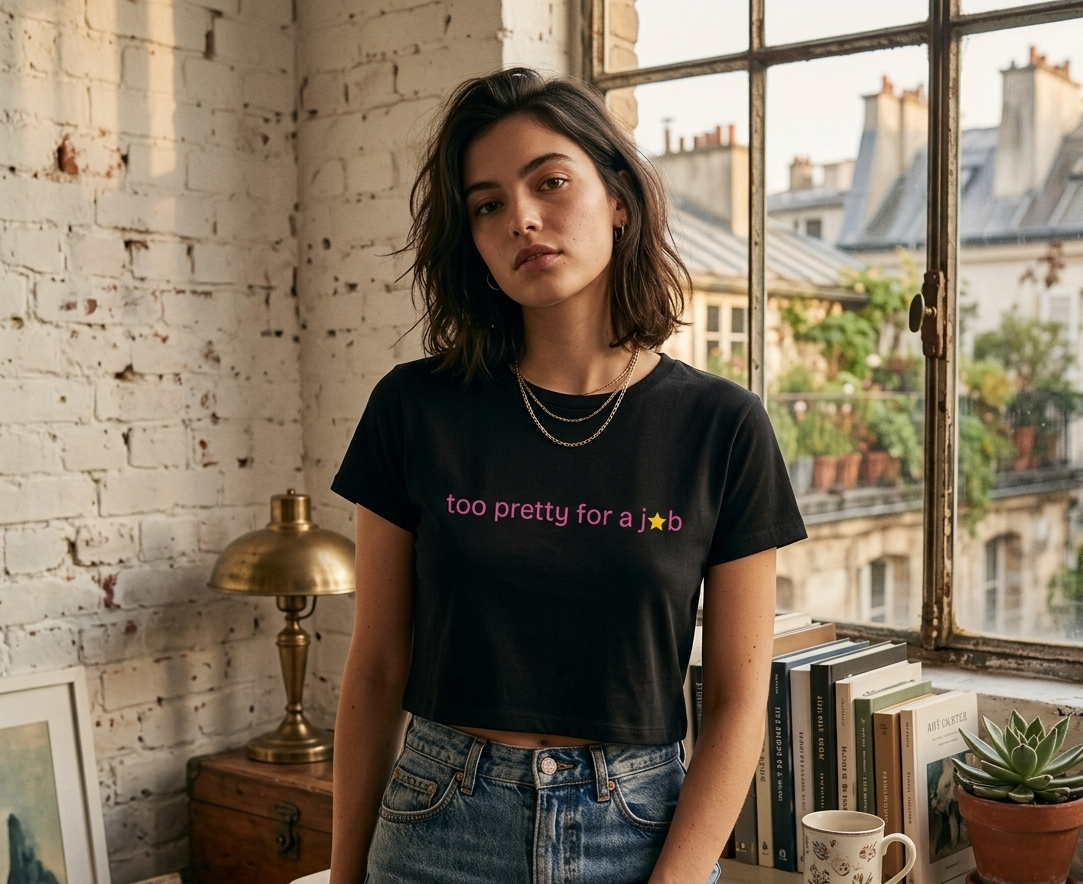 Too Pretty For A Job Baby Tee