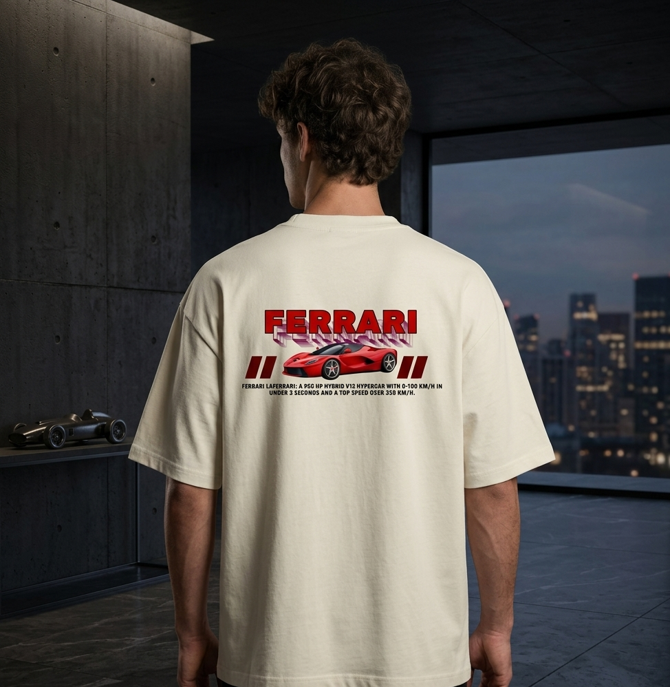 Man I Love Ferrari Oversized Tee